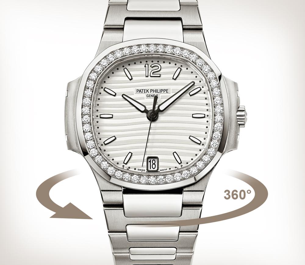 patek philippe calatrava 5296g mens 38mm white gold silver baton dial